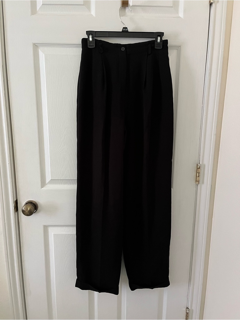 Jones New York Black High-Waist Wide Leg Trousers